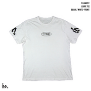 LOUPE TEE - WHITE BLACK
