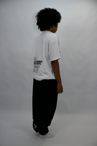 MANDATORY TEE - WHITE BLACK
