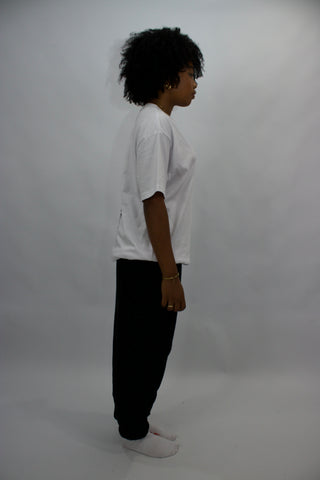 MANDATORY TEE - WHITE BLACK