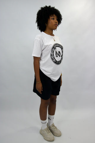 LOOGO TEE - WHITE BLACK