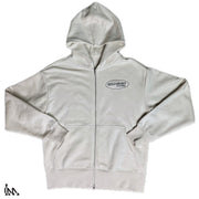 WNDR HEAVY ZIP HOODIE - ECRU