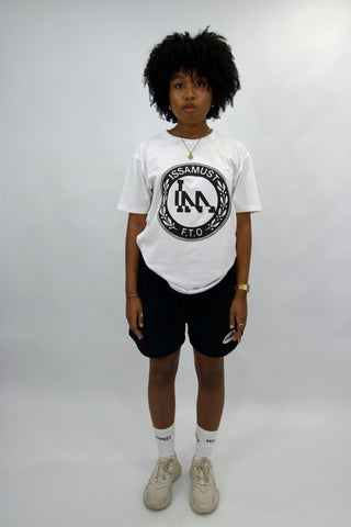 LOOGO TEE - WHITE BLACK