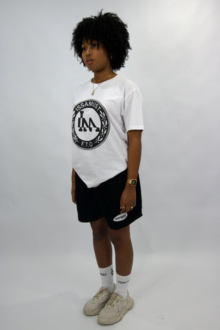 LOOGO TEE - WHITE BLACK