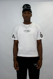 LOUPE TEE - WHITE BLACK