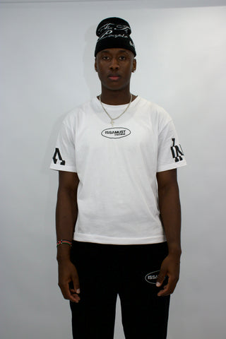 LOUPE TEE - WHITE BLACK