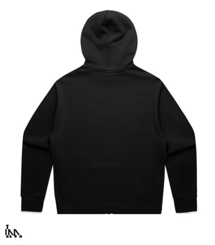 STATEMENT 1/4 ZIP HOODIE - JET BLACK