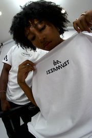 MANDATORY TEE - WHITE BLACK