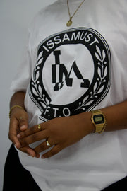 LOOGO TEE - WHITE BLACK