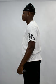 LOUPE TEE - WHITE BLACK