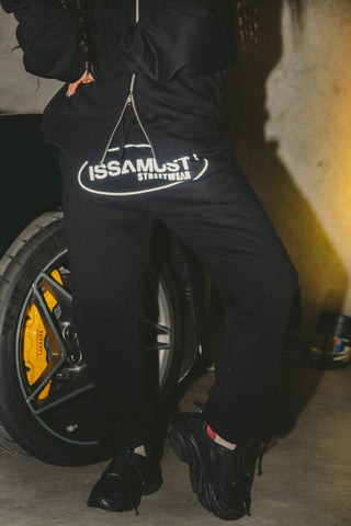 WNDR RELAXED TRACK PANTS - JET BLACK