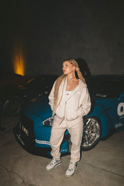 WNDR RELAXED TRACK PANTS - ECRU