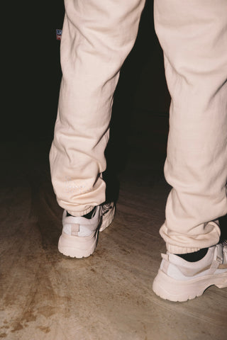 WNDR RELAXED TRACK PANTS - ECRU