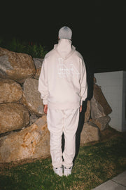 WNDR HEAVY ZIP HOODIE - ECRU