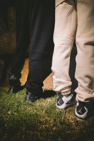 WNDR RELAXED TRACK PANTS - ECRU