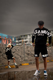 HALF ZIP COMMUNITY CREWNECK (BLACK)