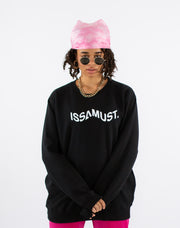 PRIISM CREWNECK BLACK/ WHITE