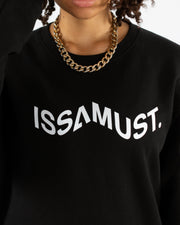 PRIISM CREWNECK BLACK/ WHITE
