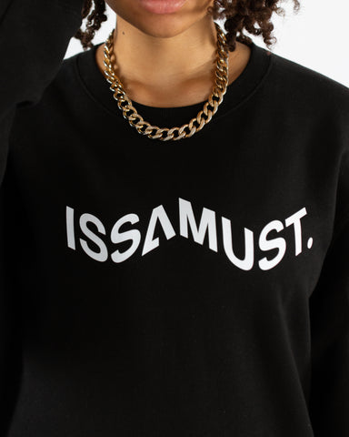PRIISM CREWNECK BLACK/ WHITE