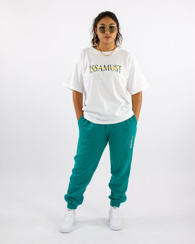 SIGNIITURE TEE WHITE/YELLOW