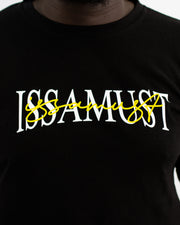 SIGNIITURE TEE BLACK/YELLOW