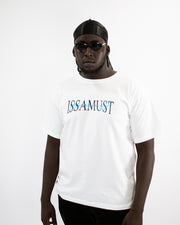 SIGNIITURE TEE WHITE/BLUE