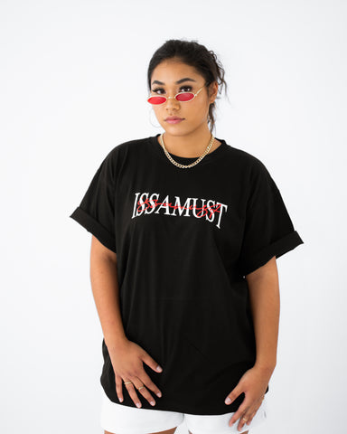 SIGNIITURE TEE BLACK/RED