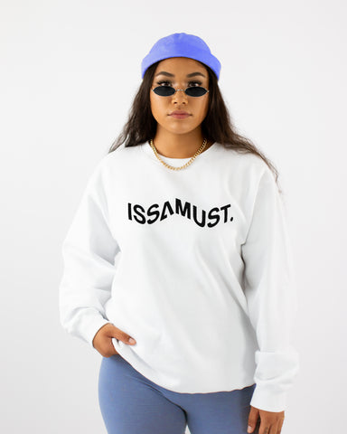 PRIISM CREWNECK WHITE/BLACK