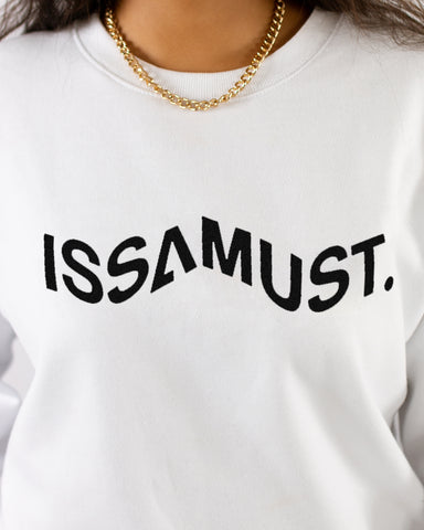 PRIISM CREWNECK WHITE/BLACK