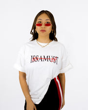 SIGNIITURE TEE WHITE/RED