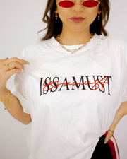 SIGNIITURE TEE WHITE/RED