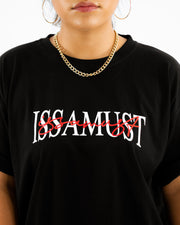 SIGNIITURE TEE BLACK/RED