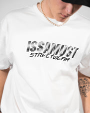STREETRACER WHITE/BLACK TEE