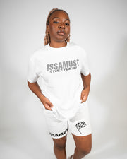 STREETRACER WHITE/BLACK SHORTS