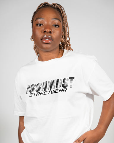 STREETRACER WHITE/BLACK TEE