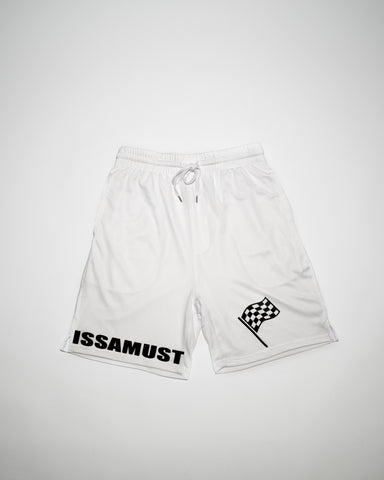 STREETRACER WHITE/BLACK SHORTS