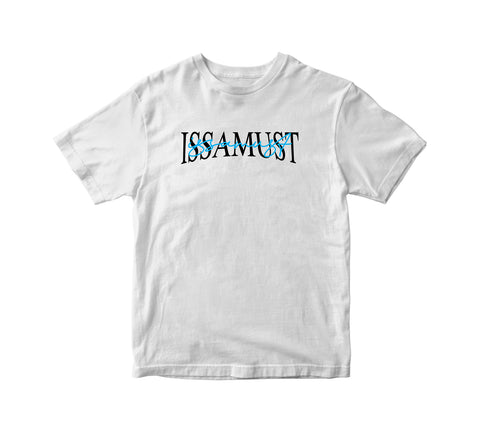 SIGNIITURE TEE WHITE/BLUE
