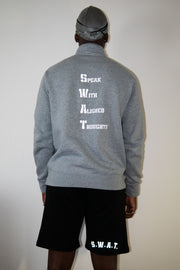 HALF ZIP COMMUNITY CREWNECK (GREY)