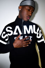HALF ZIP COMMUNITY CREWNECK (BLACK)