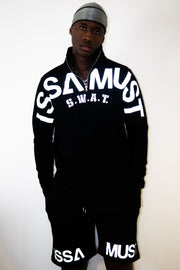 HALF ZIP COMMUNITY CREWNECK (BLACK)