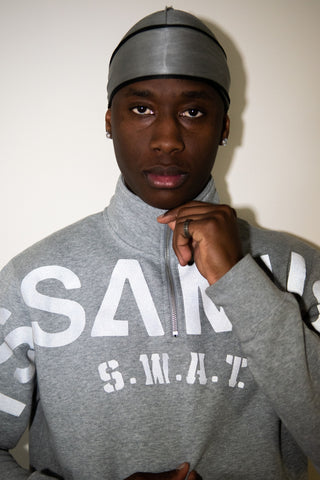 HALF ZIP COMMUNITY CREWNECK (GREY)